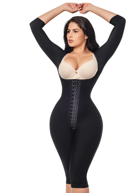 225 FORMA TU CUERPO Full Body Shaper with Sleeves, Long Length, Cold Therapy.