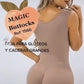 1566 ANN M Magic Buttocks  Cold Therapy Short Girdle with thick straps 3 row hooks Magic