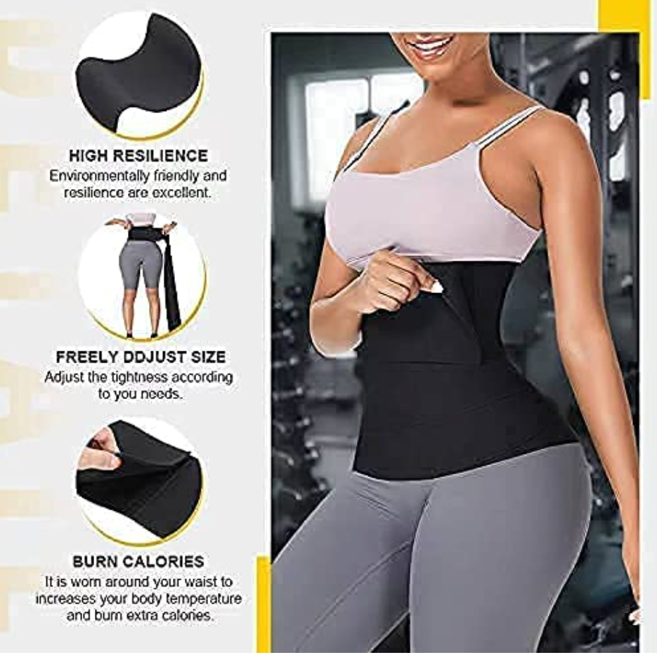 Stomach Shaper Belt With Sweat Reduction And Fat Burning Snatch Me