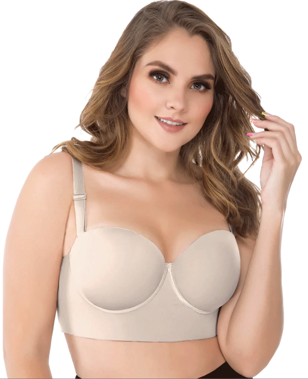 8034 -1 UP LADY Brassier Strapless , Firm Control.